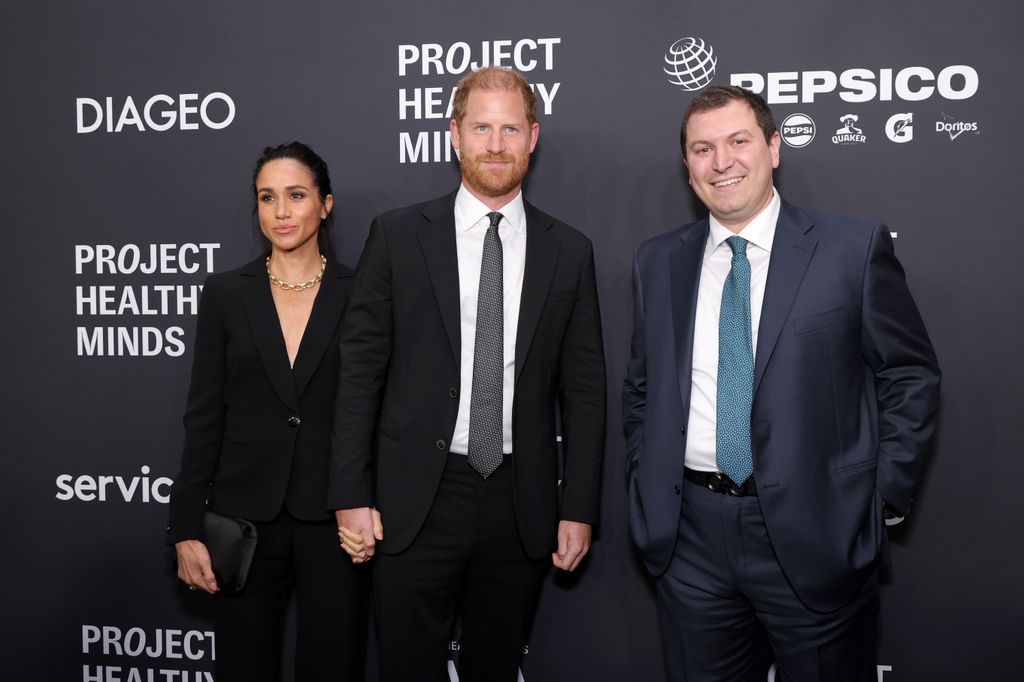 Meghan, Duchess of Sussex, Prince Harry, Duke of Sussex and Phil Schermer attend the Project Healthy Minds 3rd Annual Gala