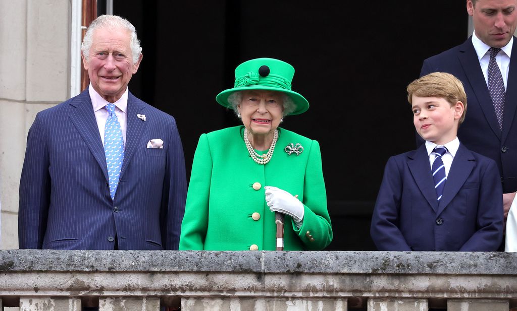 Prince Charles, Queen Elizabeth II and Prince George