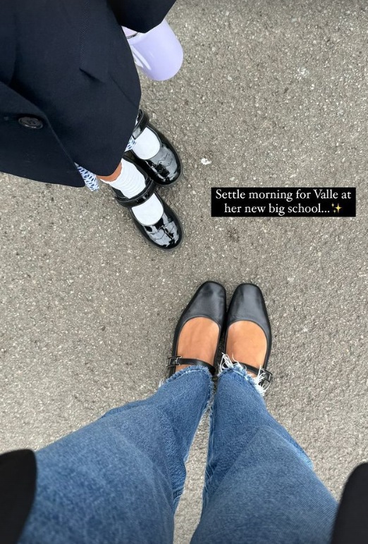 Rochelle Humes shared this photo on her daughter's first day back at school