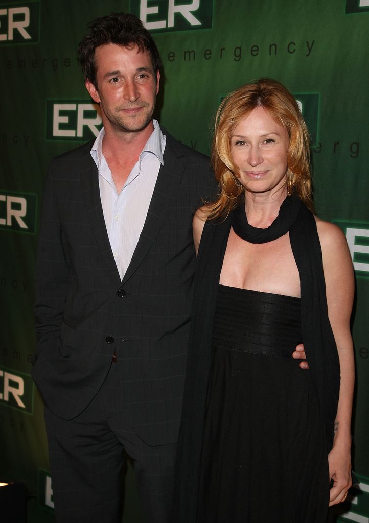 Noah Wyle and his wife Tracy Warbin arrive at the "ER" Finale Party held at Social night club on March 28, 2009 in Hollywood, California