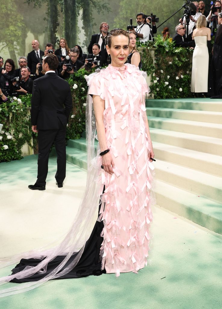 Sarah Paulson attends The 2024 Met Gala Celebrating "Sleeping Beauties: Reawakening Fashion" at The Metropolitan Museum of Art on May 06, 2024 in New York City