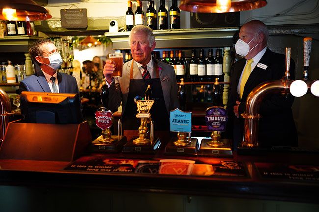 prince charles visits south wales pub