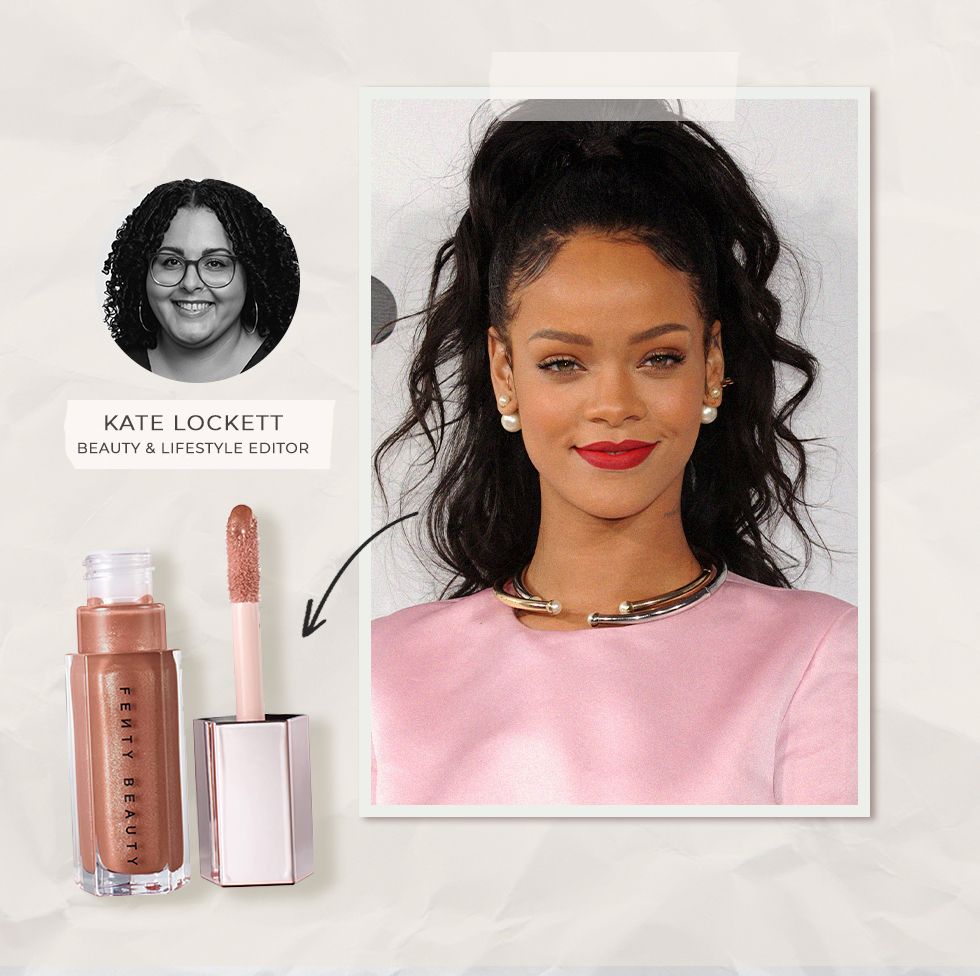 Collage of rihanna and makeup