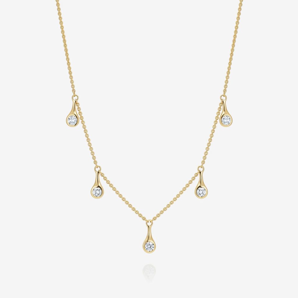 Teardrop Diamond Necklace