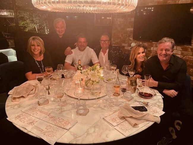 ruth langsford and eamonn holmes dinner date at amanda holdens