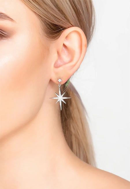 etsy star drop earrings