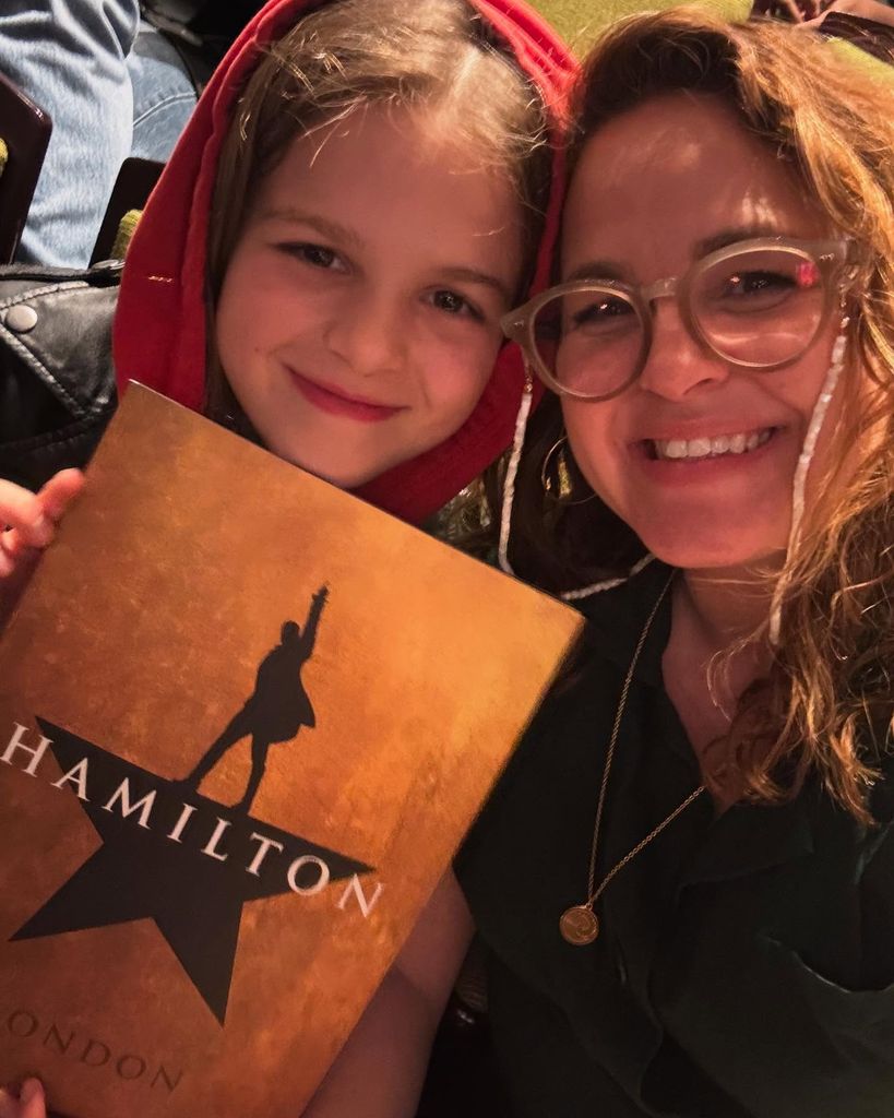 Buzz and giovanna selfie with hamilton programme