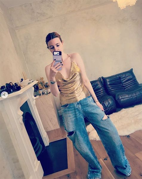 stacey dooley gold top