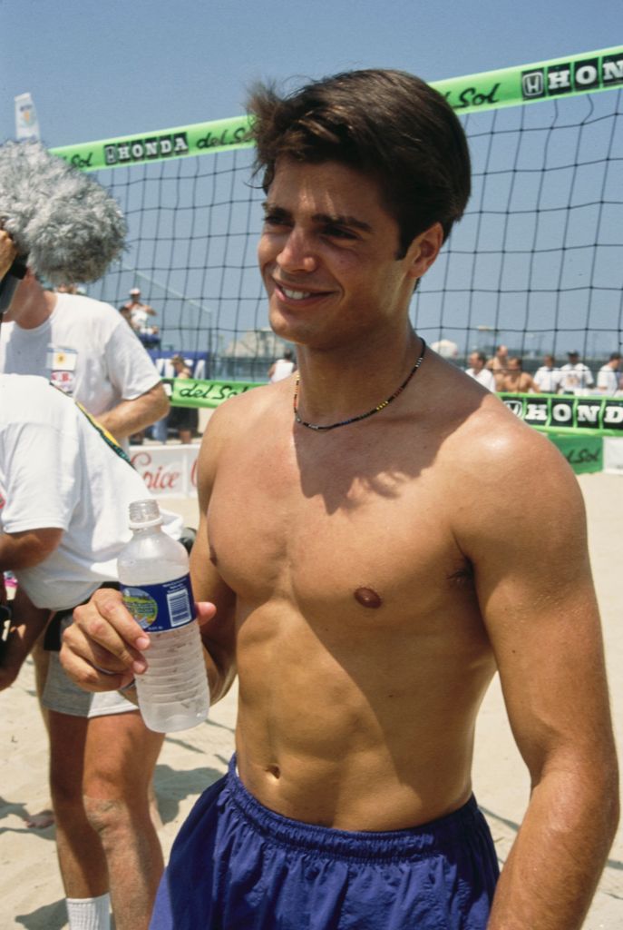 David Charvet during the filming of Baywatch, California, United States