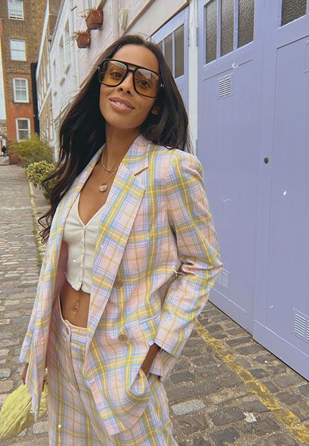 rochelle humes check outfit