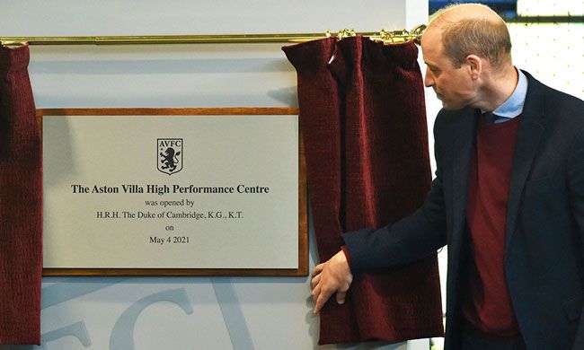 william opens aston villa centre