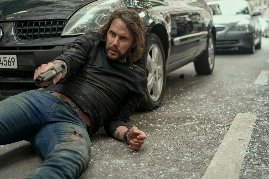 Taylor Kitsch as Ben Edwards in a still from Dark Wolf
