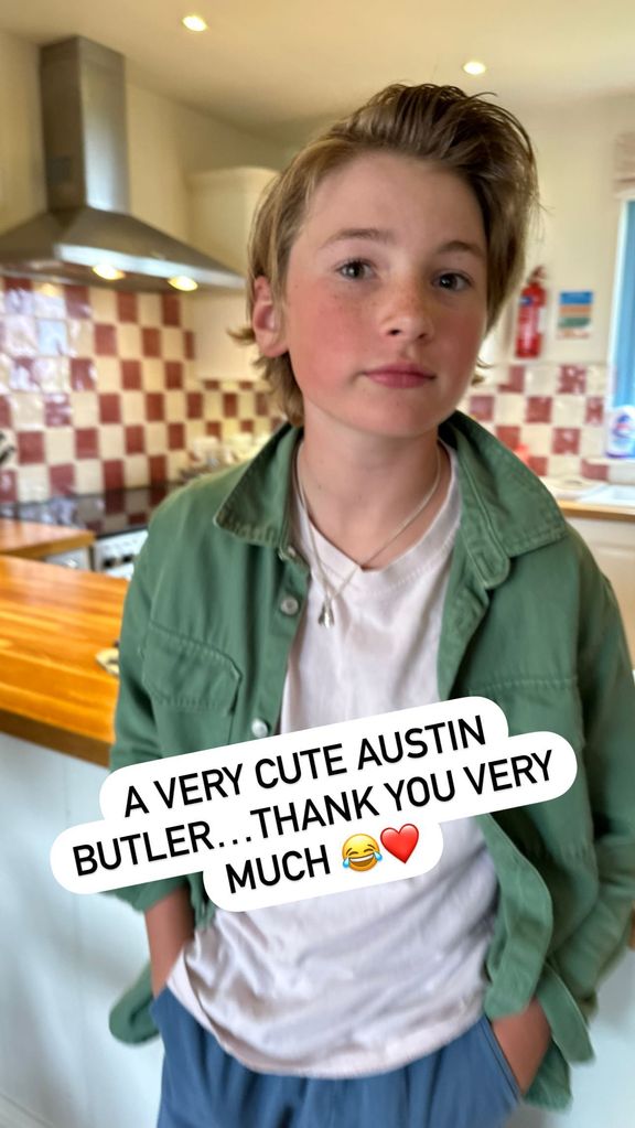 Buddy's adorable look was inspired by Austin Butler