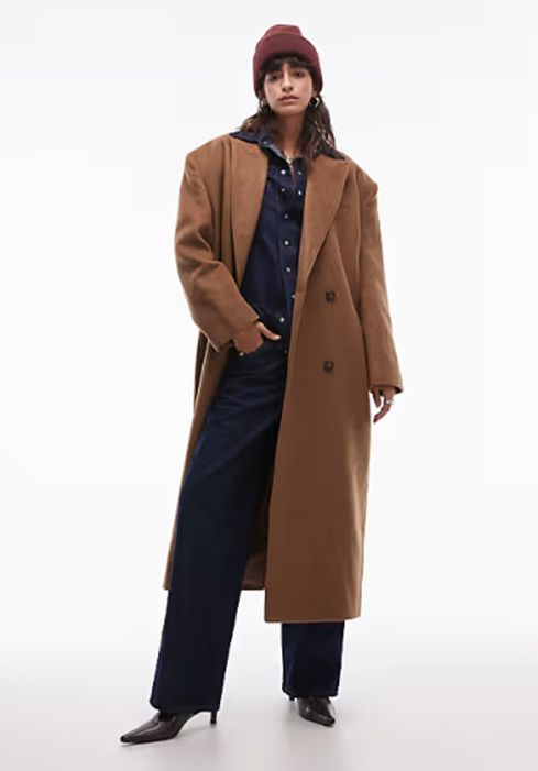 Topshop Premium Formal Coat with Wool