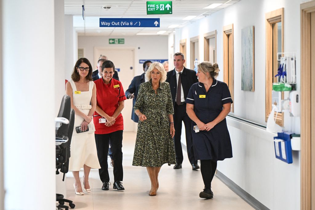 group of women touring hospital