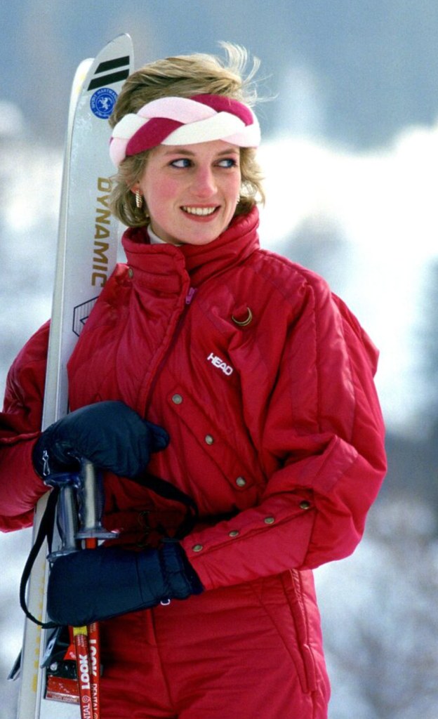 Diana in a red skiing jacket