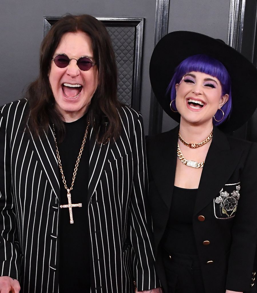 Ozzy Osbourne and Kelly Osbourne arrives at the 62nd Annual GRAMMY Awards at Staples Center on January 26, 2020 in Los Angeles, California