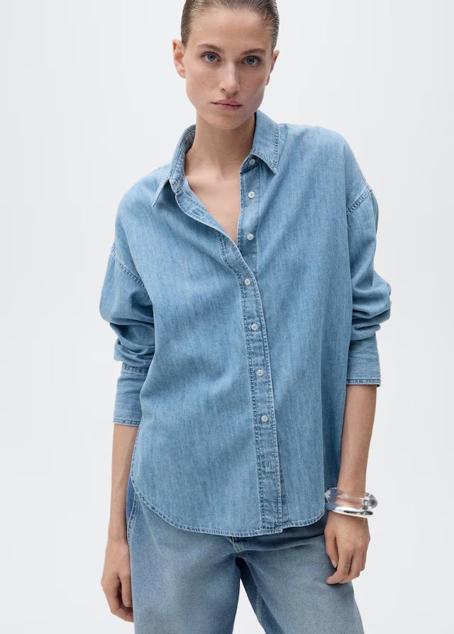Mango Oversized Denim Shirt