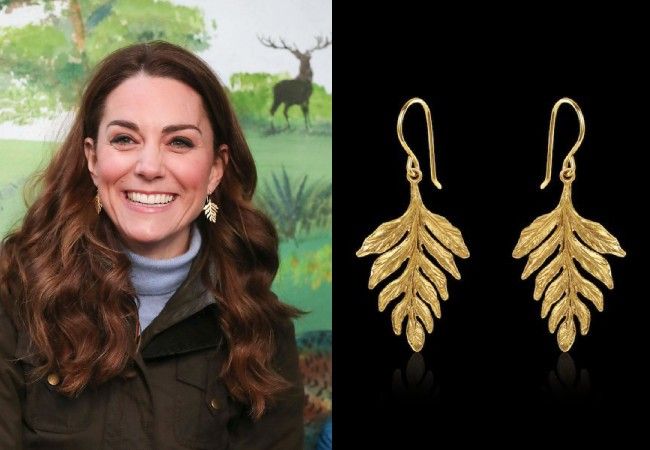 Kate Middleton's gorgeous leaf earrings are more affordable than you ...