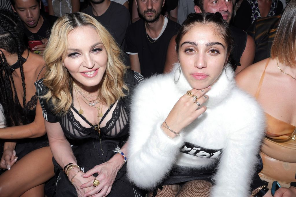 Madonna and Lourdes Leon in the front row of Fashion Week
