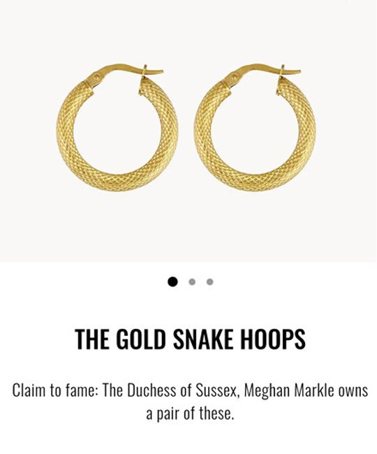 photo of meghans good hoop earrings