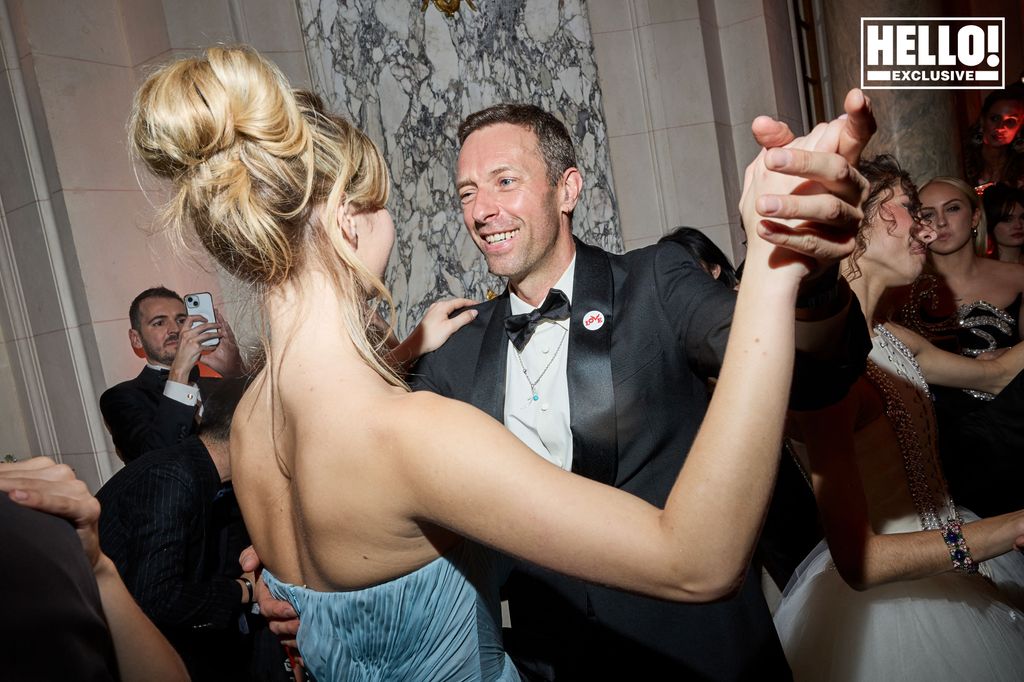 Apple Martin dancing with dad Chris at Ball des Debutantes