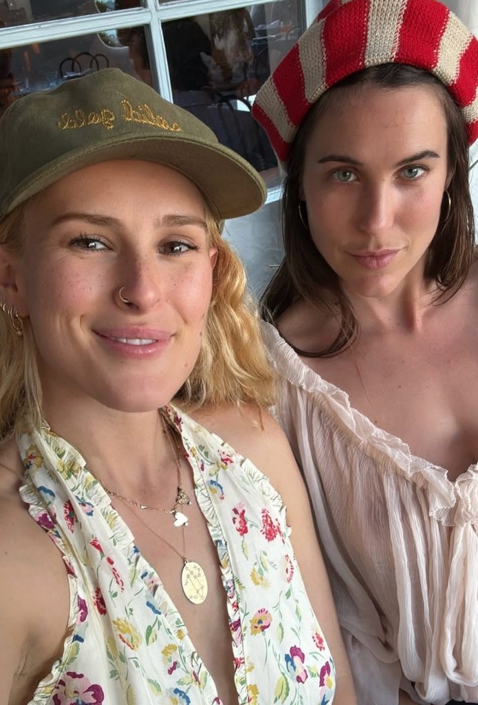 Photo shared by Rumer Willis on her Instagram featuring herself with her sister Scout Willis