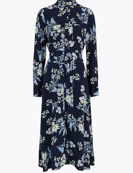 m and s floral dress 