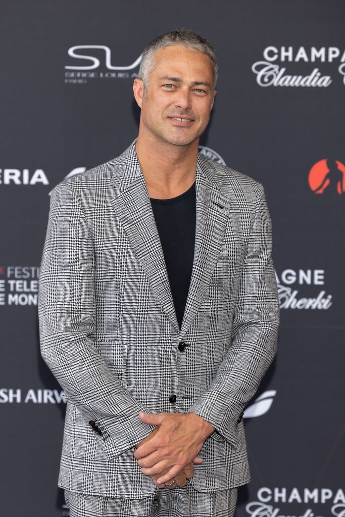Taylor Kinney looks handsome with grey hair