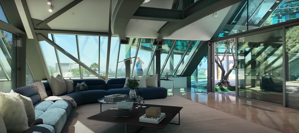 glass house living room