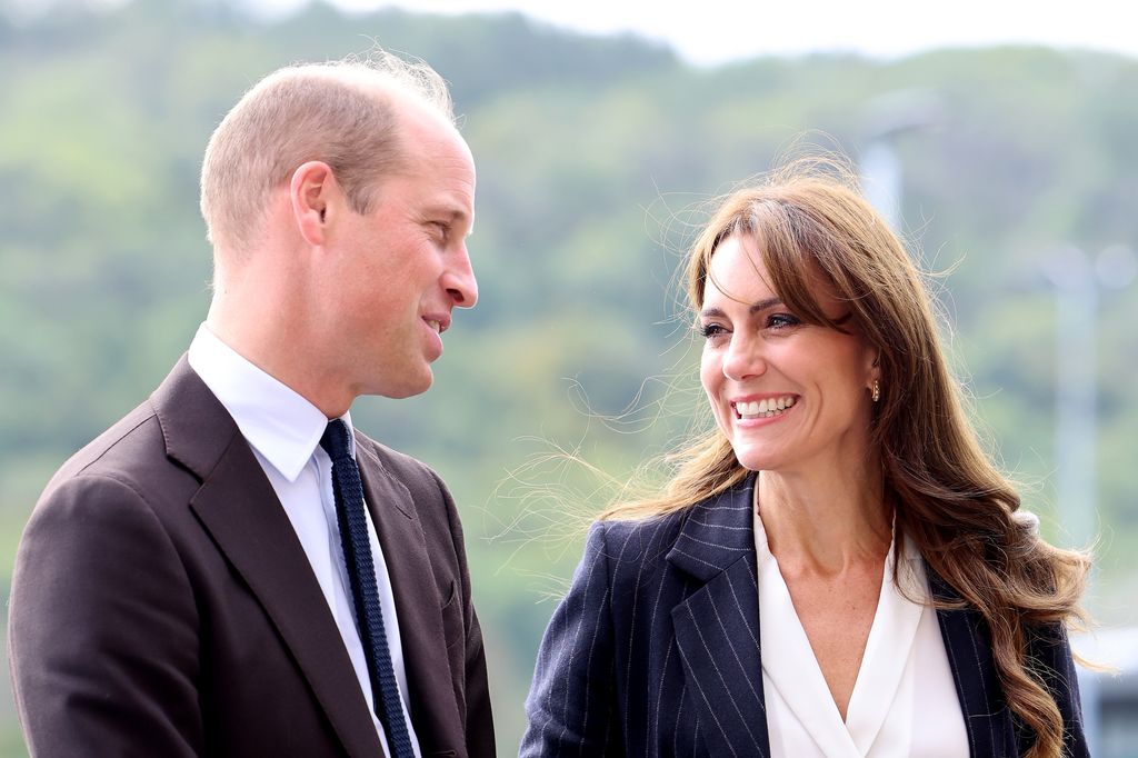William and Kate visit Fitzalan High School