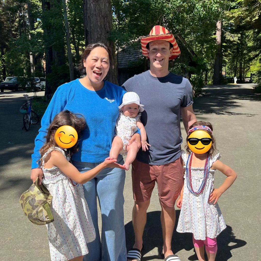 Mark Zuckerberg, Priscilla and their three daughters