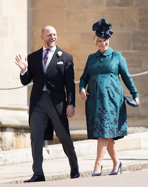 zara and mike tindall attend royal wedding