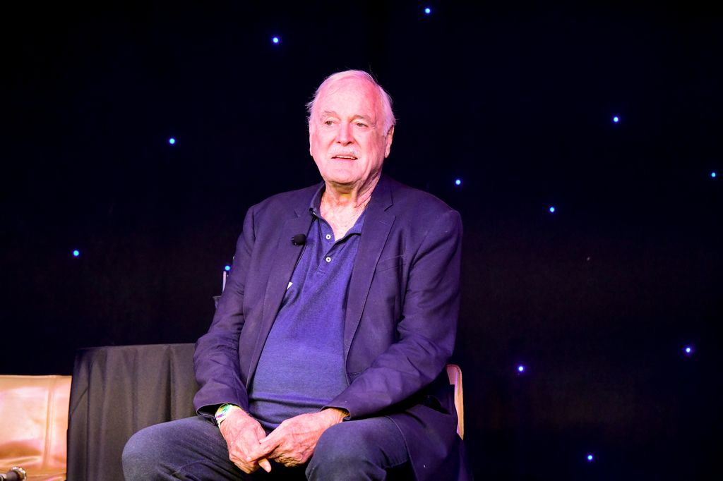 John Cleese speaks onstage at 'Comedy with the Cleeses' during the 2022 SXSW Conference and Festivals at Creek and the Cave
