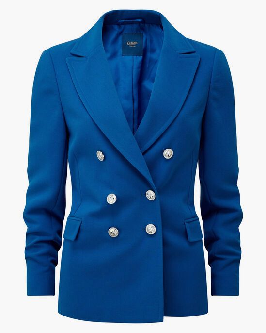 bright blue blazer