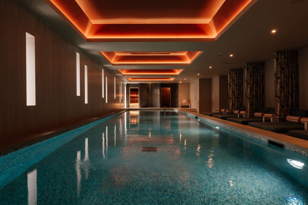 The indoor spa pool is well worth a visit