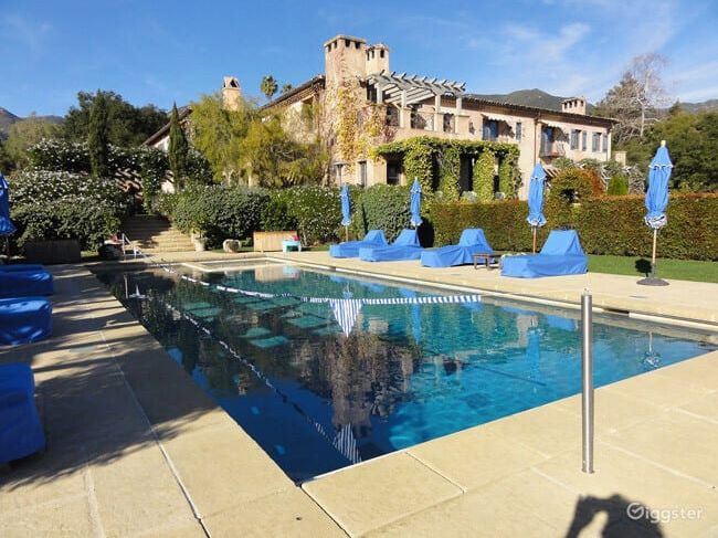 swimming pool at sussex mansion 