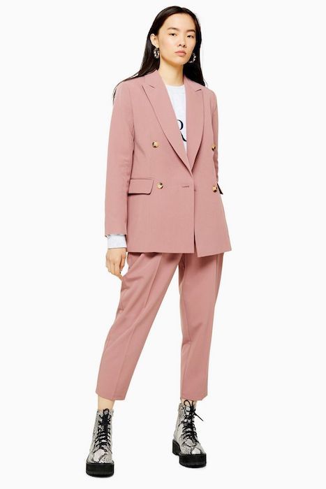 topshop suit pink queen letizia