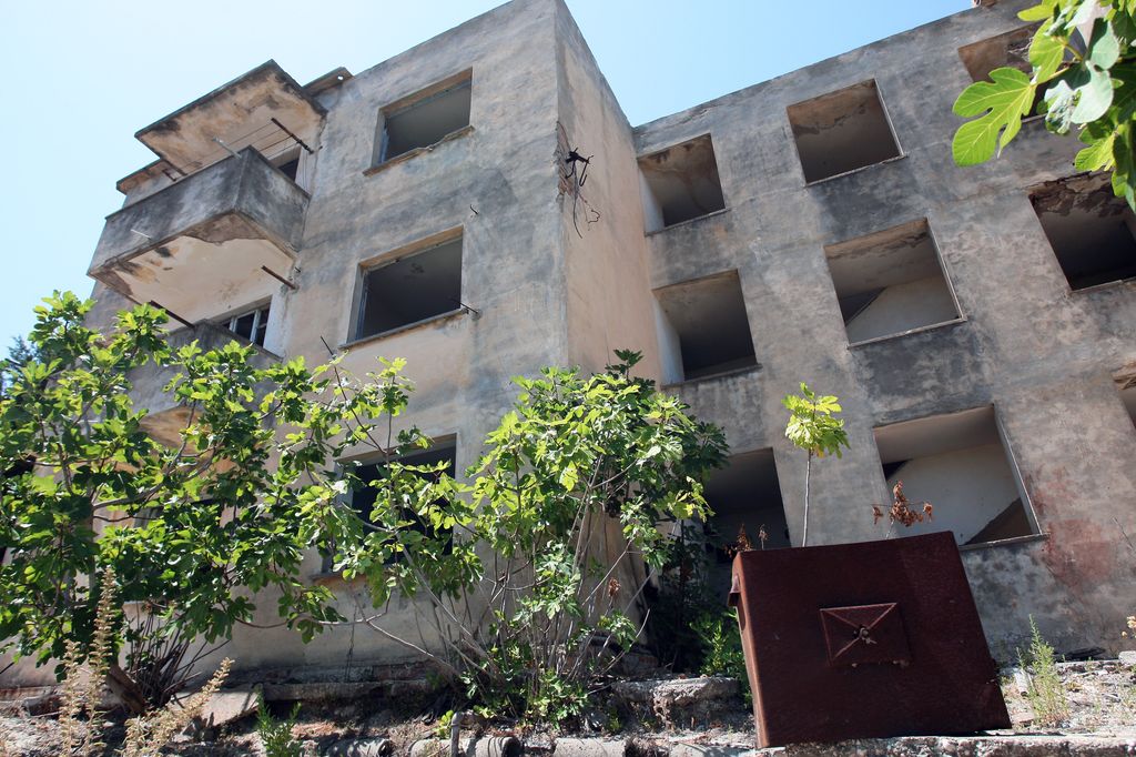 photo of abandoned building on the island of sazan