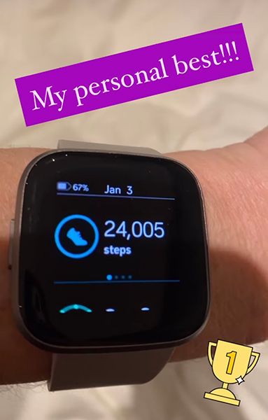 ruth langsford fitness tracker personal best
