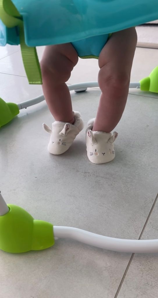 Palma wore the cutest pair of baby shoes