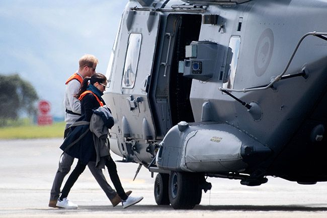duke duchess sussex helicopter
