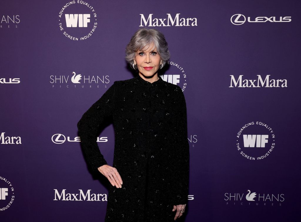 Jane Fonda attends the WIF Honors: Forging Forward Gala sponsored by Max Mara, ShivHans Pictures, Lexus and STARZ at The Beverly Hilton on October 27, 2022 in Beverly Hills, California.