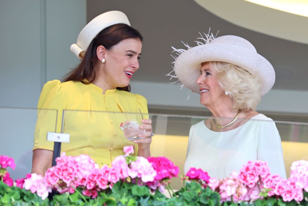 Sophie Winkleman and Queen Camilla in The Royal Enclosure