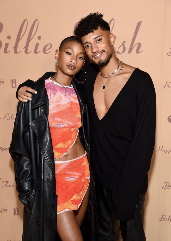Willow Smith and Tyler Cole attend the "Happier Than Ever: The Destination" celebration, presented by Billie Eilish and Spotify, for the new album on July 29, 2021 in Los Angeles, California.