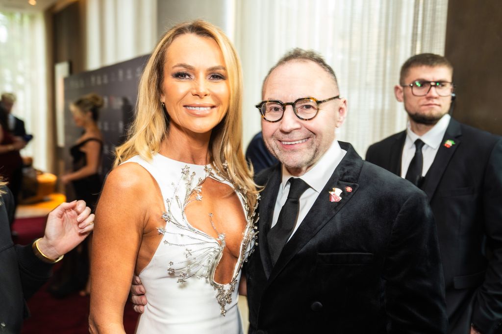 Amanda Holden with Jonathan Shalit, Chair of Variety, the Children’s Charity who hosted the Variety Club Showbusiness Awards