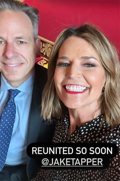 Jake Tapper and Savannah Guthrie smiling