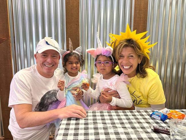 hoda kotb smiles with adopted daughters