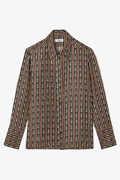 sandro silk shirt