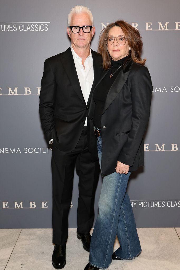 (L-R) John Slattery and Talia Balsam attend the "Nuremberg" New York Screening at the Museum of Modern Art 